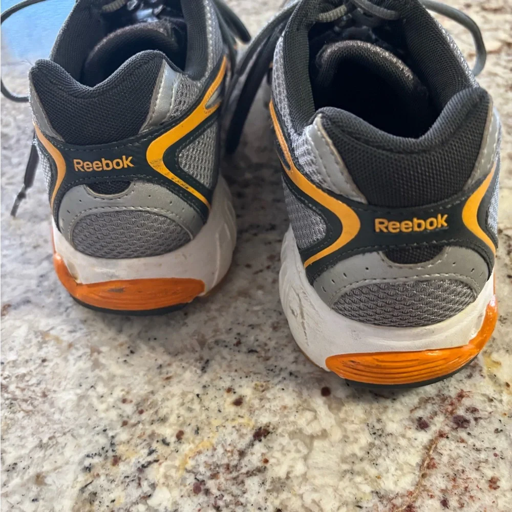 Reebok Gray and Orange Athletic Shoes - Picture 3 of 6